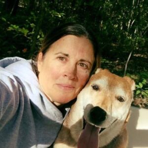 Terri selfie with her dog